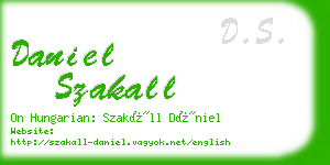 daniel szakall business card